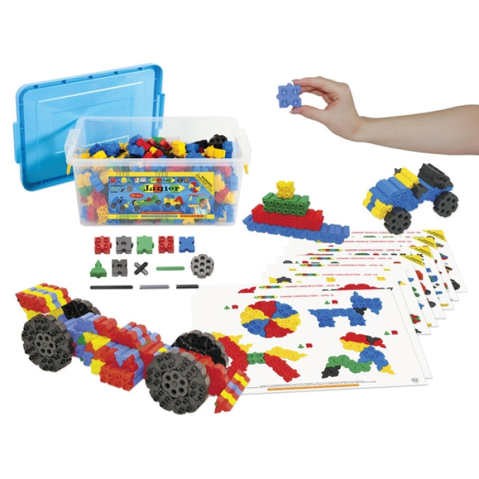 Blocos de contrução cores sortidas - 2 (600 peças) - NOVEDUC Equipamento Laboratório e Formação Profissional