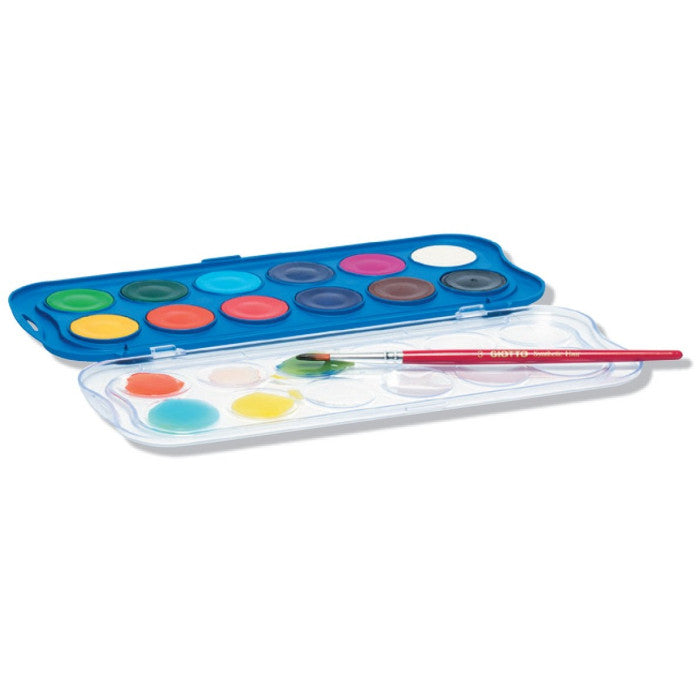 Caixa com 12 Tintas Guache - NOVEDUC Equipamento Laboratório e Formação Profissional