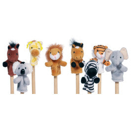 Conjunto 8 Fantoches de Dedo (Animais) - NOVEDUC Equipamento Laboratório e Formação Profissional