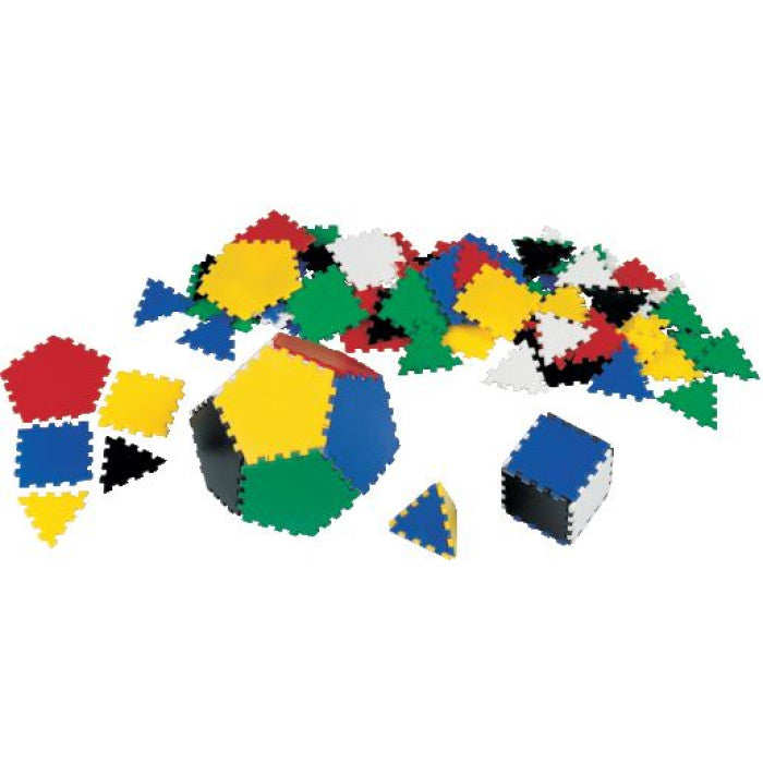 Conjunto Construção tipo Polydron - NOVEDUC Equipamento Laboratório e Formação Profissional