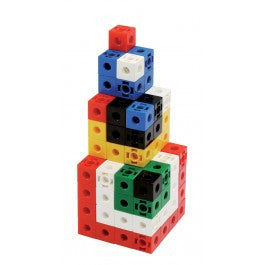 Conjunto de 200 Cubos de Encaixe Coloridos - NOVEDUC Equipamento Laboratório e Formação Profissional