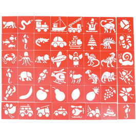 Conjunto de 48 Stencils - NOVEDUC Equipamento Laboratório e Formação Profissional