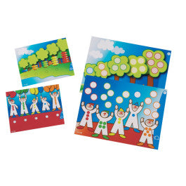 Conjunto de 6 Cartões de Atividades para Ábaco Vertical