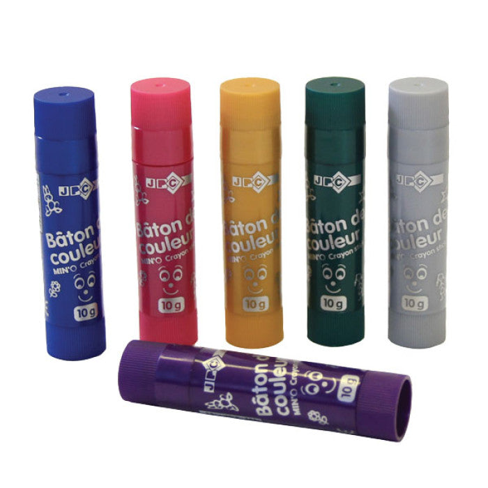 Conjunto de 6 Lápis Batom Cores Metálicas - NOVEDUC Equipamento Laboratório e Formação Profissional