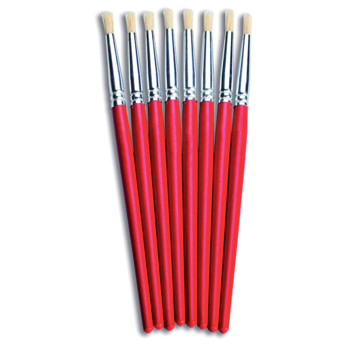 Conjunto de 8 Pincéis Redondos 4mm - NOVEDUC Equipamento Laboratório e Formação Profissional