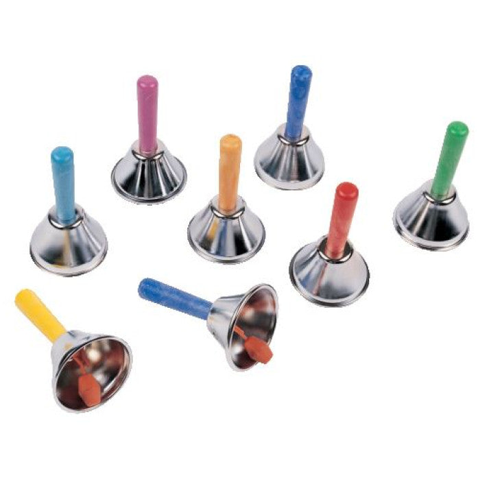 Conjunto de 8 Sinos - NOVEDUC Equipamento Laboratório e Formação Profissional