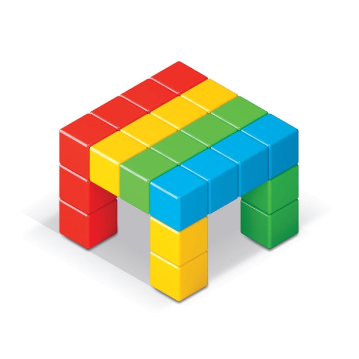 Cubos magnéticos coloridos 24 peças - NOVEDUC Equipamento Laboratório e Formação Profissional