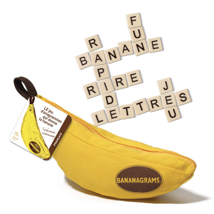 Jogo Construção de Palavras Bananagrams - NOVEDUC Equipamento Laboratório e Formação Profissional