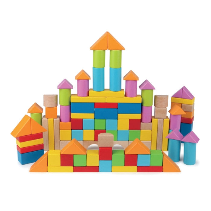 Jogo de construção madeira decoradas simples - NOVEDUC Equipamento Laboratório e Formação Profissional
