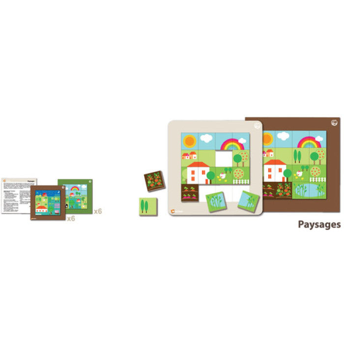 Jogo de Mosaico - Paisagem - NOVEDUC Equipamento Laboratório e Formação Profissional