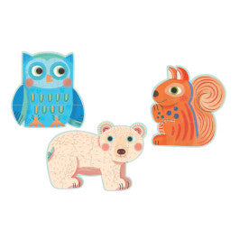 Puzzle de Cartão Animais da Floresta - NOVEDUC Equipamento Laboratório e Formação Profissional