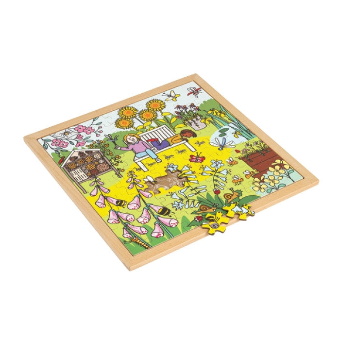 Puzzle em Madeira - Jardim de insetos - NOVEDUC Equipamento Laboratório e Formação Profissional