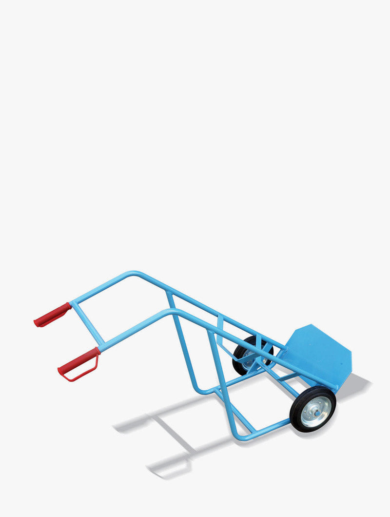 Carro porta-bidões com plataforma de apoio — vista ilustrativa do equipamento