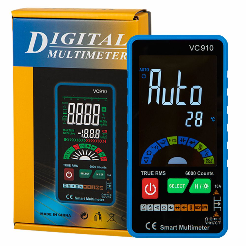 Multímetro Smart Digital Lcd Autorange - NOVEDUC Equipamento Laboratório e Formação Profissional