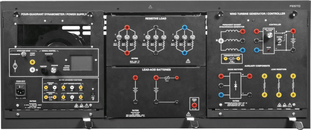 Sistema de aprendizagem de baterias de chumbo - ácido LabVolt Series 8010 - 4 - NOVEDUC Equipamento Laboratório e Formação Profissional1218010 - 4