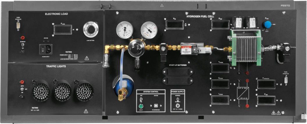 Sistema de aprendizagem de célula de combustível de hidrogênio LabVolt Series 8010 - 8 - NOVEDUC Equipamento Laboratório e Formação Profissional1218010 - 8