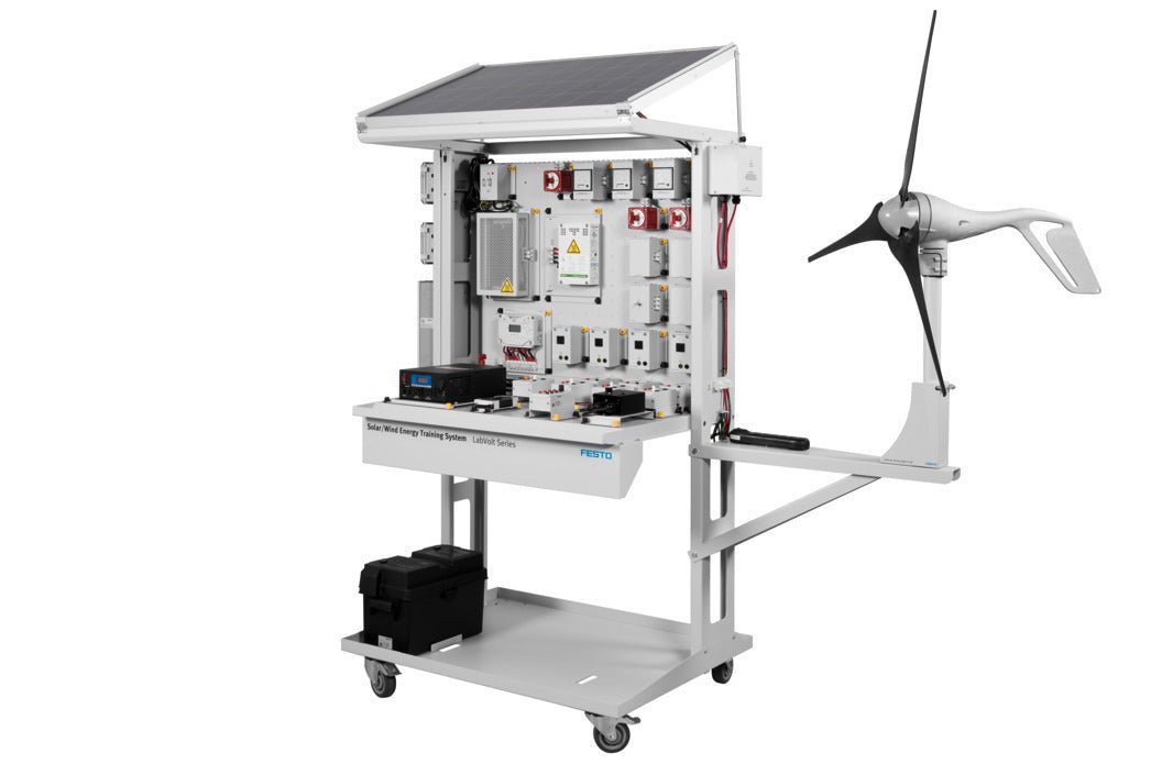 Sistema de aprendizagem de energia solar/eólica, certificado UL/CSA LabVolt Series 46120 - H - NOVEDUC Equipamento Laboratório e Formação Profissional12146120 - H