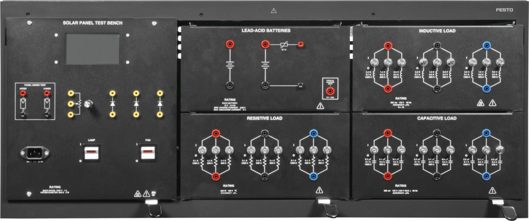 Sistema de aprendizagem de energia solar LabVolt Series 8010 - 2 - NOVEDUC Equipamento Laboratório e Formação Profissional1218010 - 2