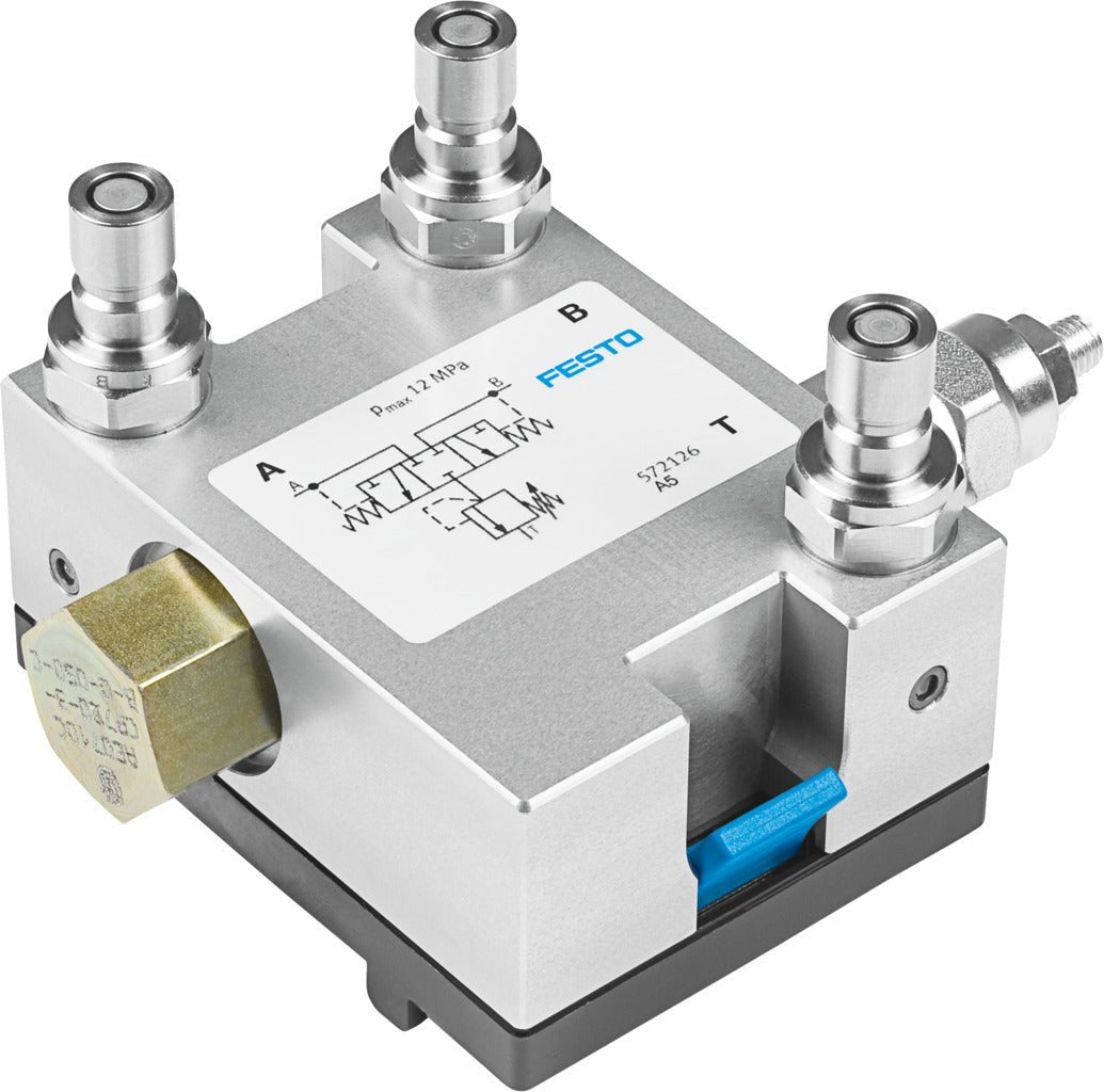 Válvula de descarga com válvula limitadora de pressão - NOVEDUC Equipamento Laboratório e Formação Profissional572126