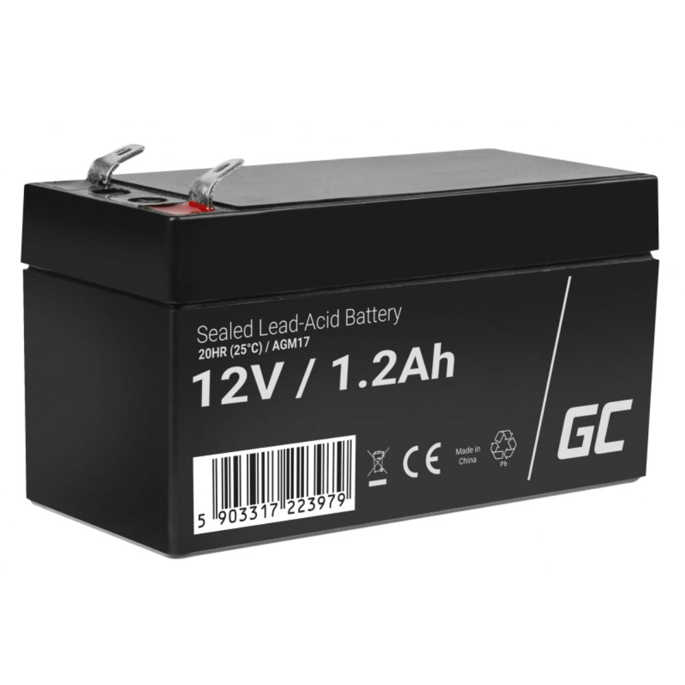 Bateria Chumbo Gel Agm 12V 1.2A Green Cell - NOVEDUC Equipamento Laboratório e Formação Profissional