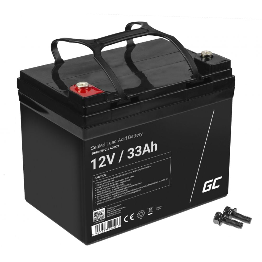 Bateria Chumbo Gel Agm 12V 33A Green Cell - NOVEDUC Equipamento Laboratório e Formação Profissional