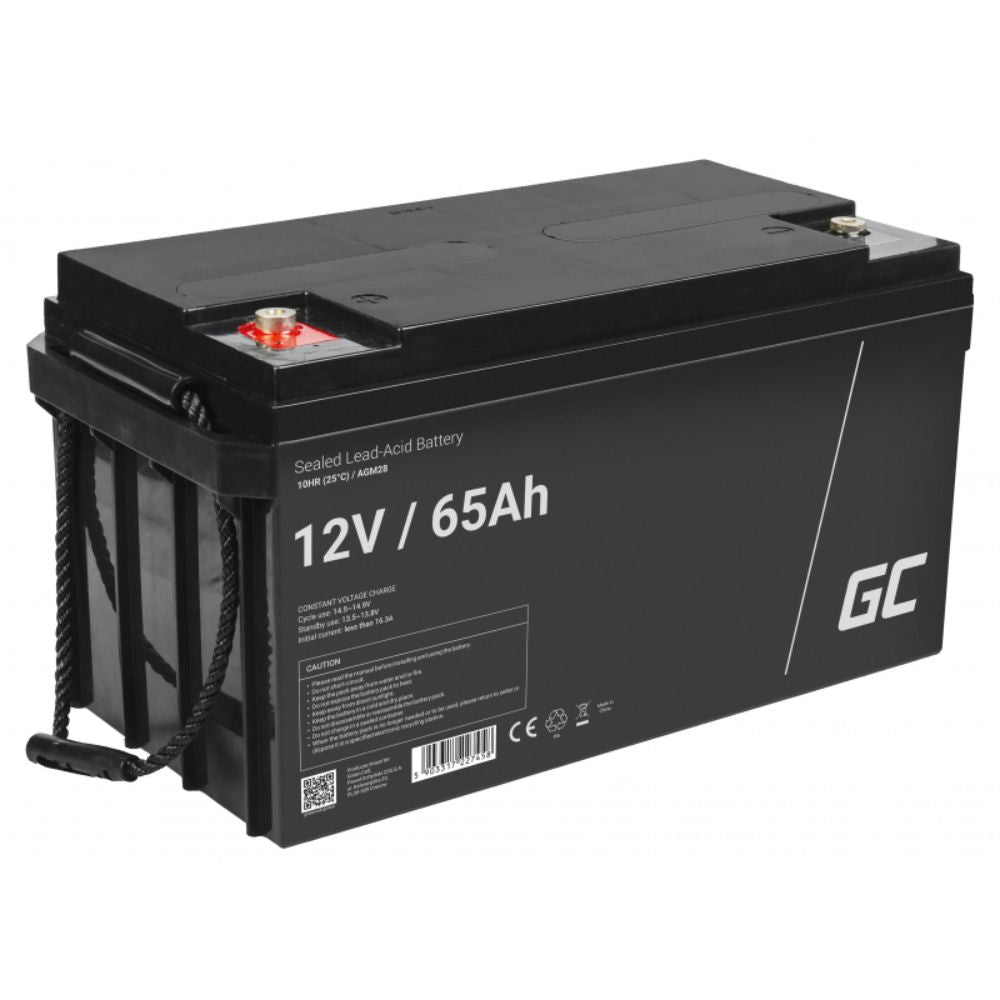 Bateria Chumbo Gel Agm 12V 65A Green Cell - NOVEDUC Equipamento Laboratório e Formação Profissional