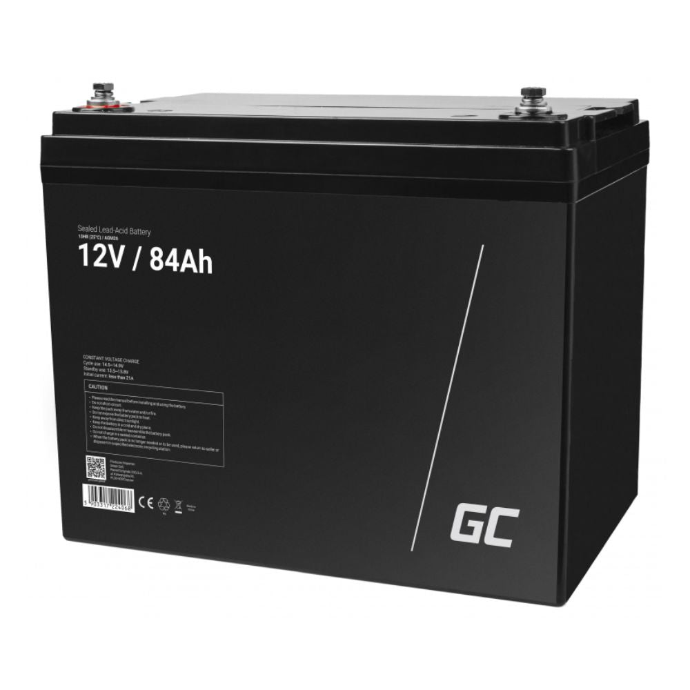 Bateria Chumbo Gel Agm 12V 84A Green Cell - NOVEDUC Equipamento Laboratório e Formação Profissional