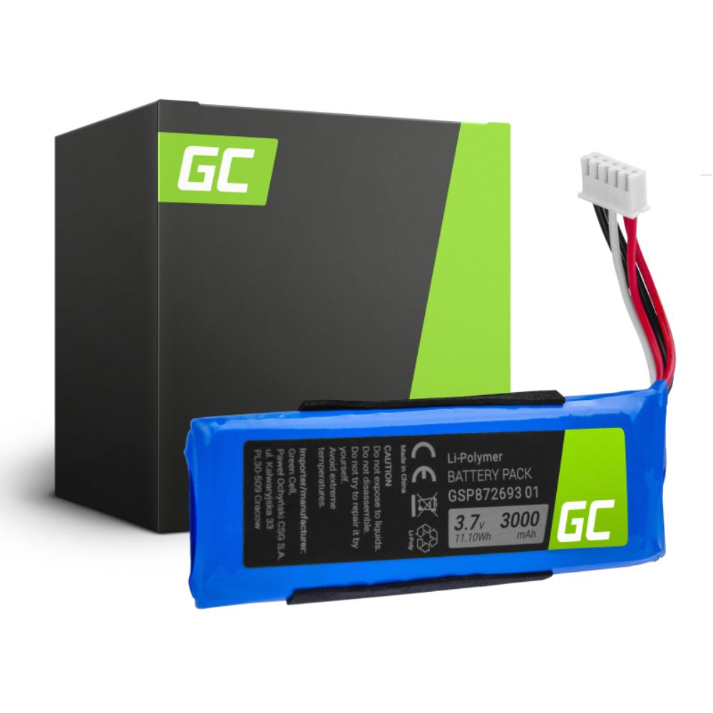Bateria Li-Polimero 3.7V 3000Mah Compatível Jbl Flip4 - NOVEDUC Equipamento Laboratório e Formação Profissional
