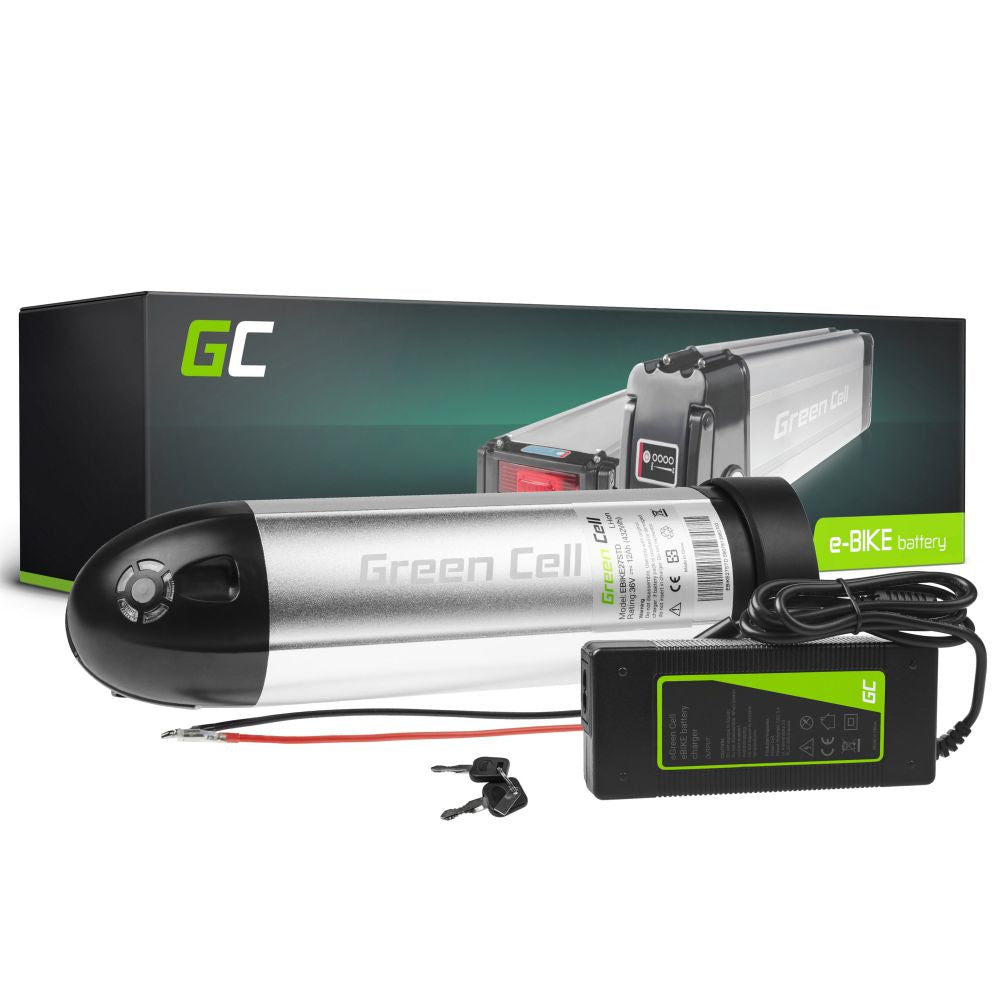 Bateria P/ E-Bike 36V 12Ah C/ Carregador Green Cell - NOVEDUC Equipamento Laboratório e Formação Profissional