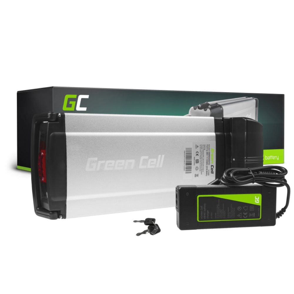 Bateria P/ E-Bike 36V 8.8Ah C/ Carregador Green Cell - NOVEDUC Equipamento Laboratório e Formação Profissional