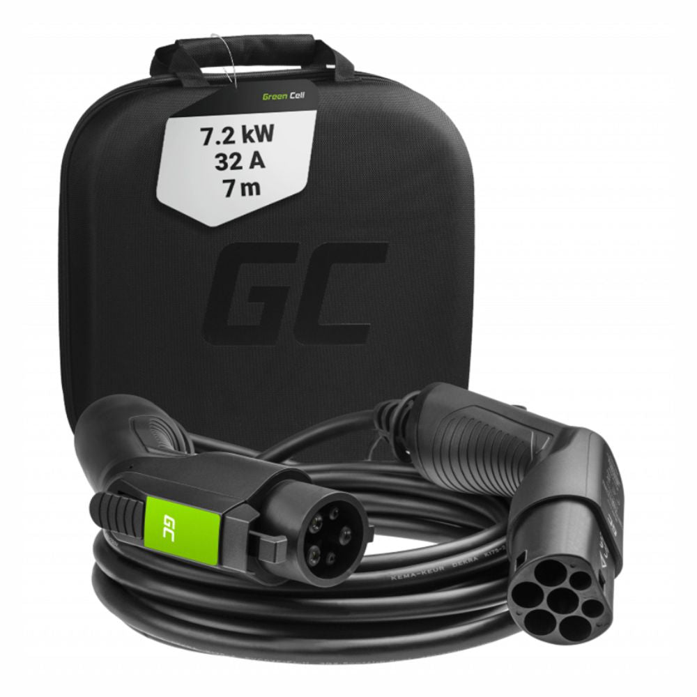 Cabo De Carregamento P/ Automóveis Ev Tipo1/Tipo2 7.2Kw 7M - NOVEDUC Equipamento Laboratório e Formação Profissional