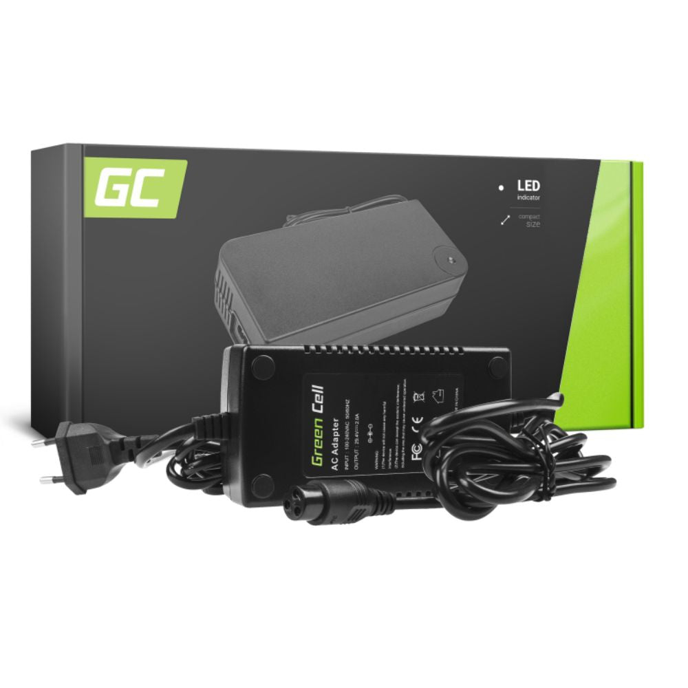 Carregador De Baterias E-Bike 3P 29.4V 2A Green Cell - NOVEDUC Equipamento Laboratório e Formação Profissional