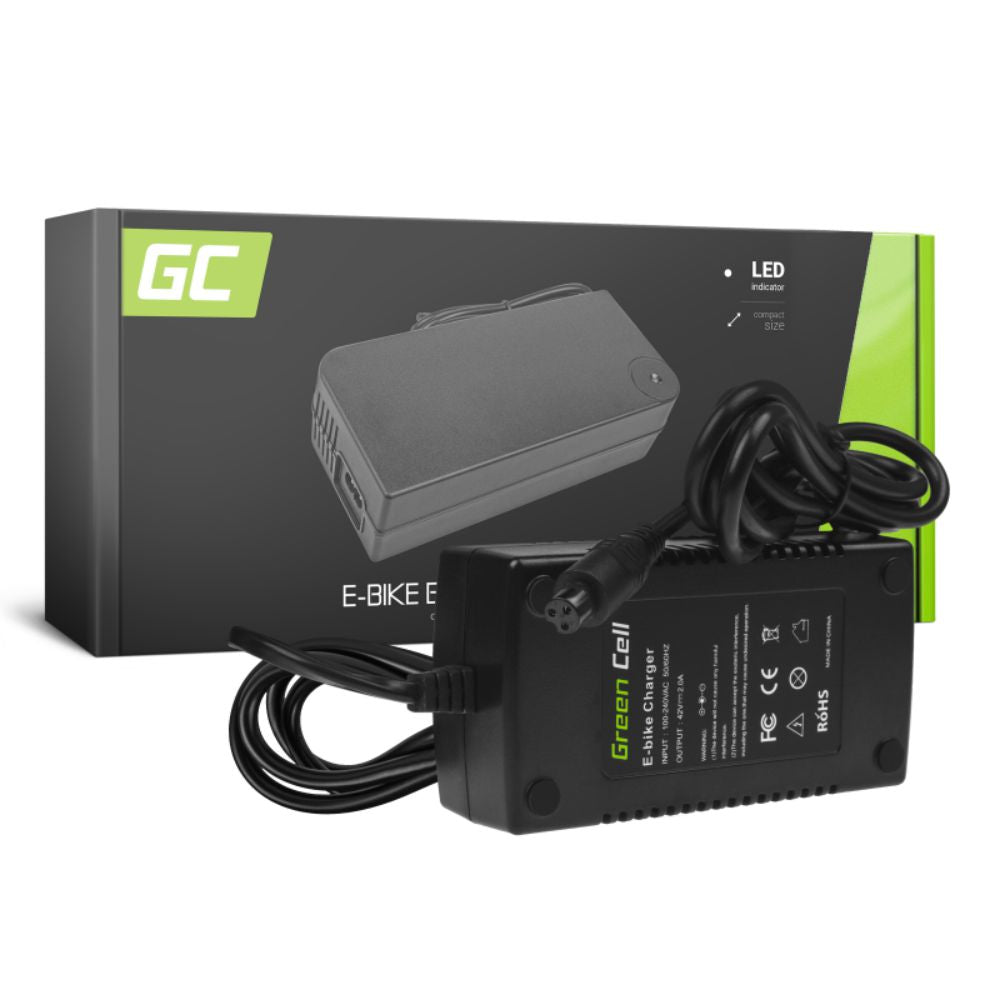 Carregador De Baterias E-Bike 3P 42V 2A Green Cell - NOVEDUC Equipamento Laboratório e Formação Profissional