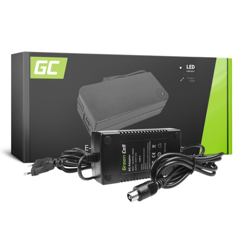 Carregador De Baterias E-Bike Rca 29.4V 2A Green Cell - NOVEDUC Equipamento Laboratório e Formação Profissional