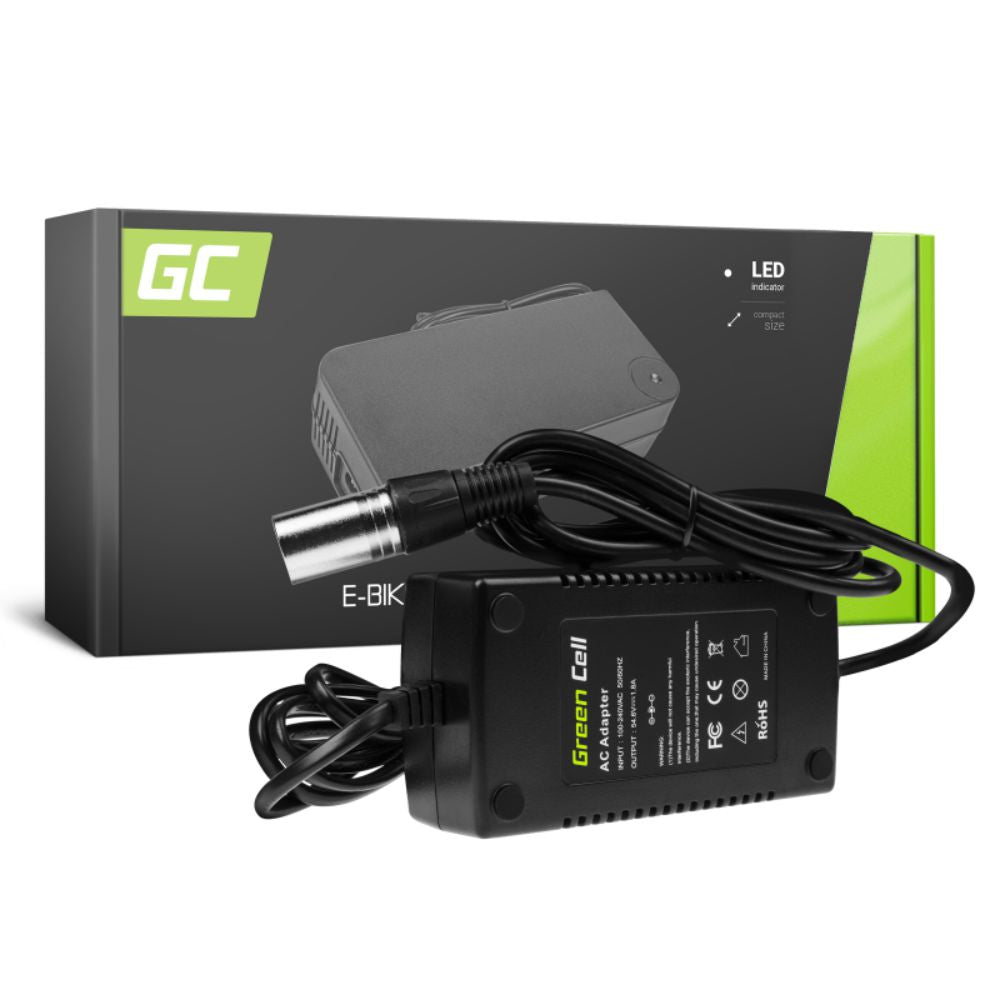 Carregador De Baterias E-Bike Xlr 3P 54.6V 1.8A Green Cell - NOVEDUC Equipamento Laboratório e Formação Profissional