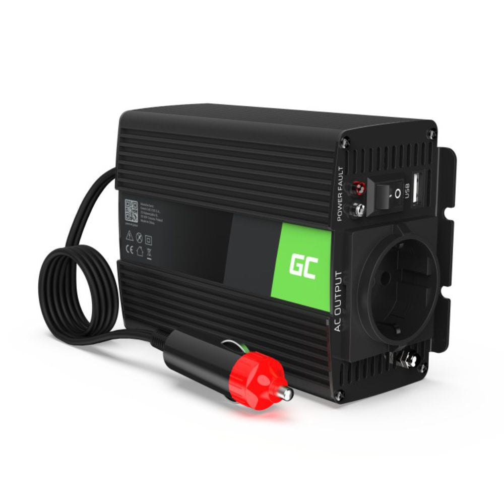 Conversor 12V-230V 150W Onda Pura Green Cell - NOVEDUC Equipamento Laboratório e Formação Profissional