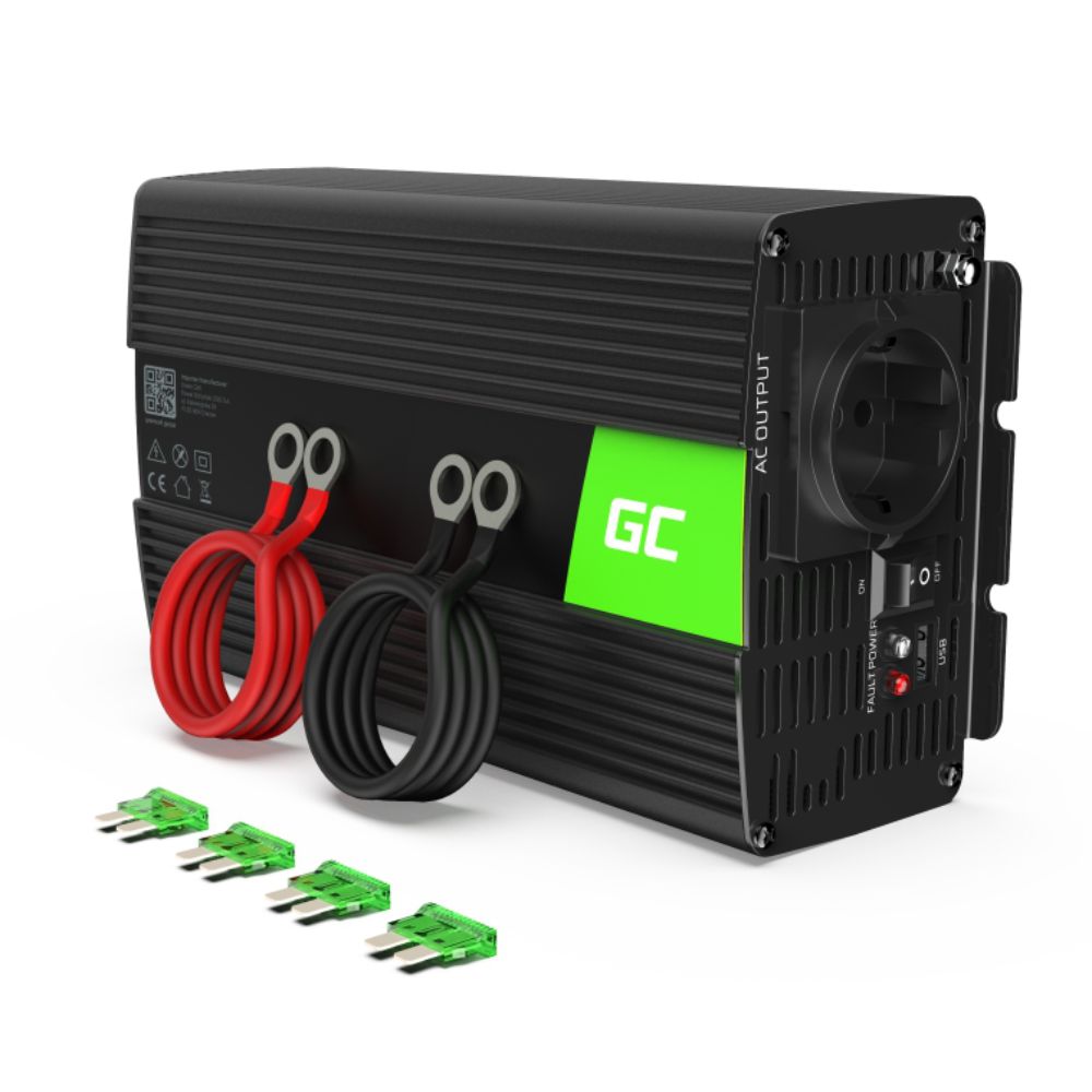 Conversor 24V-230V 1000W Onda Modificada Greencel - NOVEDUC Equipamento Laboratório e Formação Profissional