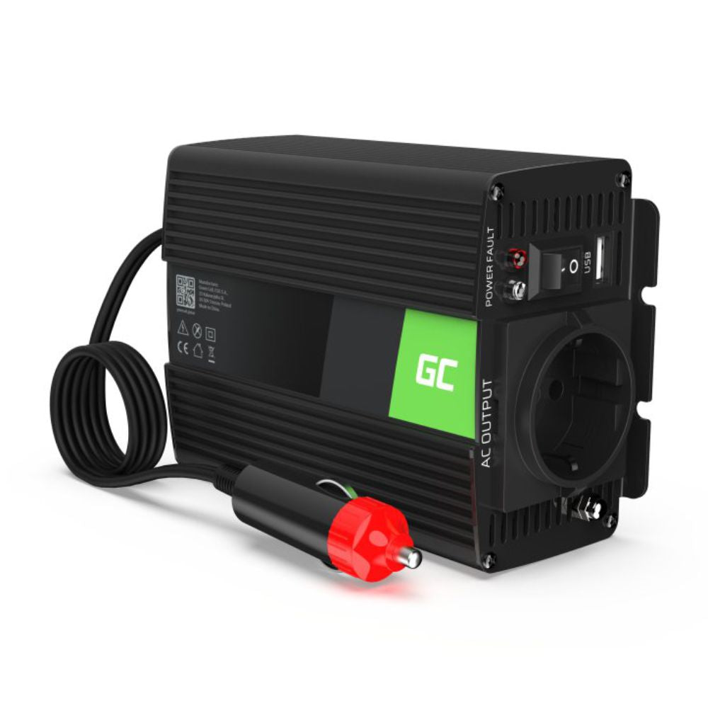 Conversor 24V-230V 150W Onda Modificada Green Cell - NOVEDUC Equipamento Laboratório e Formação Profissional