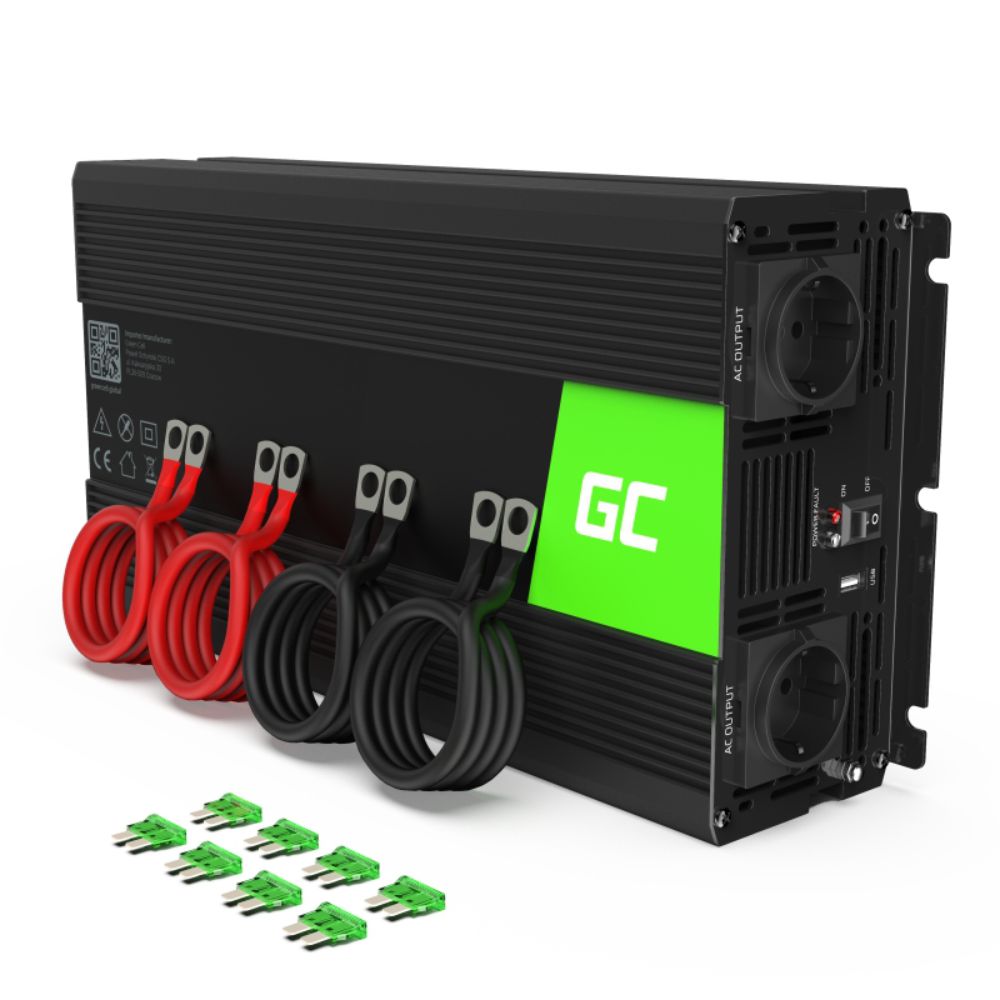 Conversor 24V-230V 2000W Onda Pura Green Cell - NOVEDUC Equipamento Laboratório e Formação Profissional