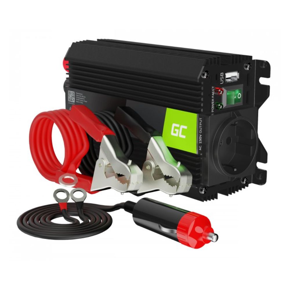 Conversor 24V-230V 300W Onda Modificada Green Cell - NOVEDUC Equipamento Laboratório e Formação Profissional