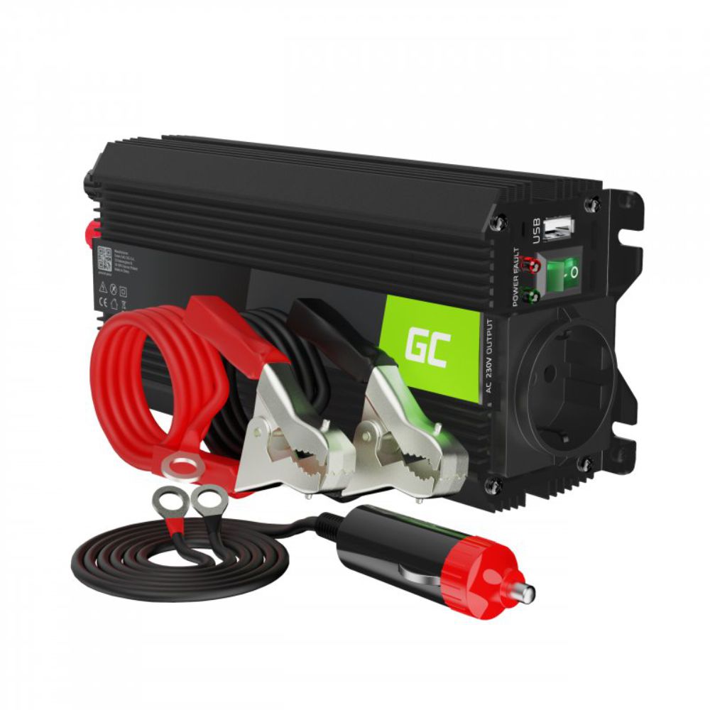 Conversor 24V-230V Usb 500W Onda Modificada - NOVEDUC Equipamento Laboratório e Formação Profissional