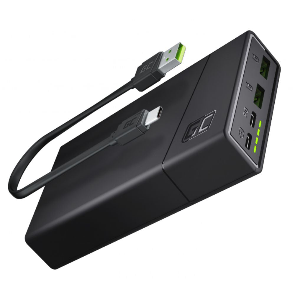 Powerbank 20000Mah C/ Ficha Usb-C 18W Pd Green Cell - NOVEDUC Equipamento Laboratório e Formação Profissional