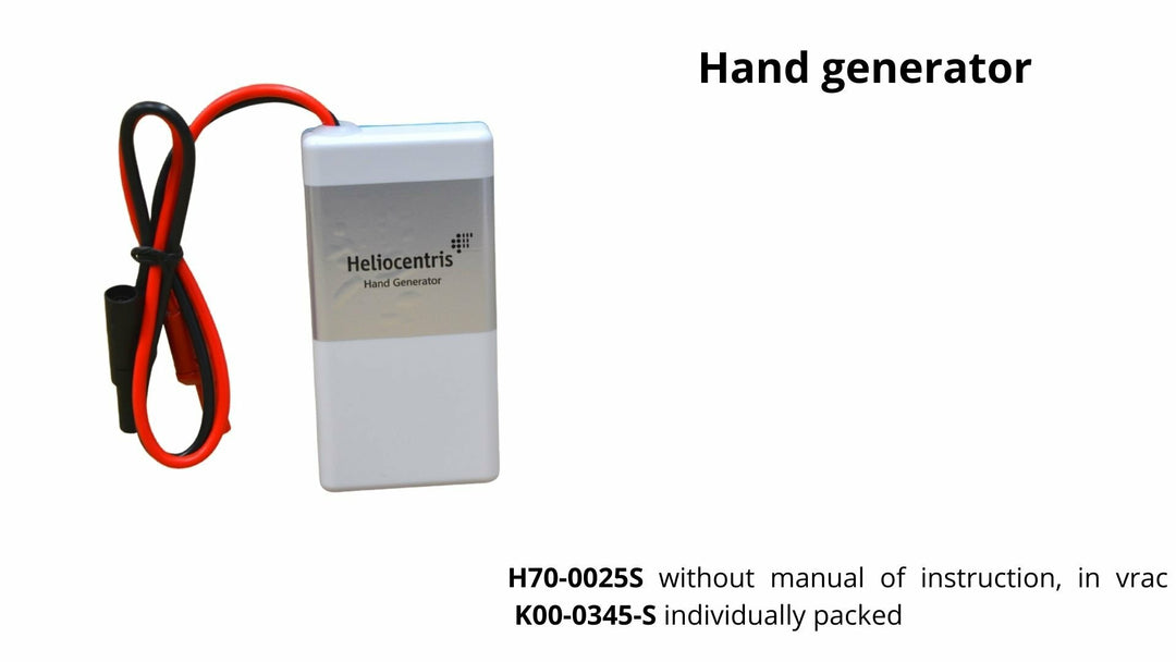 Gerador manual didático de hidrogénio Heliocentris para experiências educativas