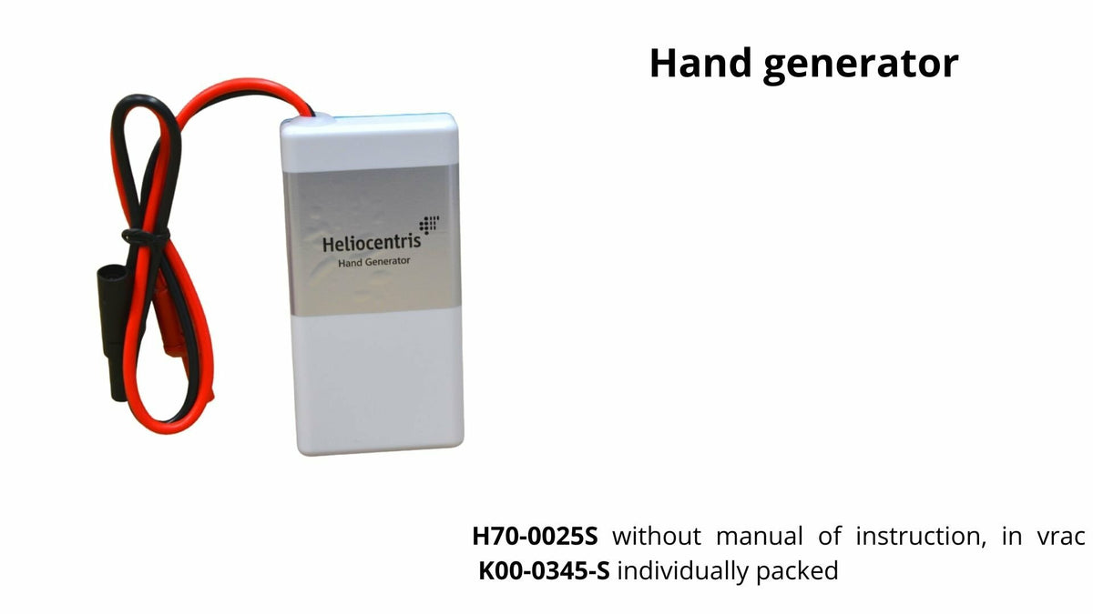 Gerador manual didático de hidrogénio Heliocentris para experiências educativas