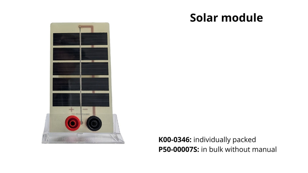 Painel solar didático Heliocentris para acessório didático de hidrogénio