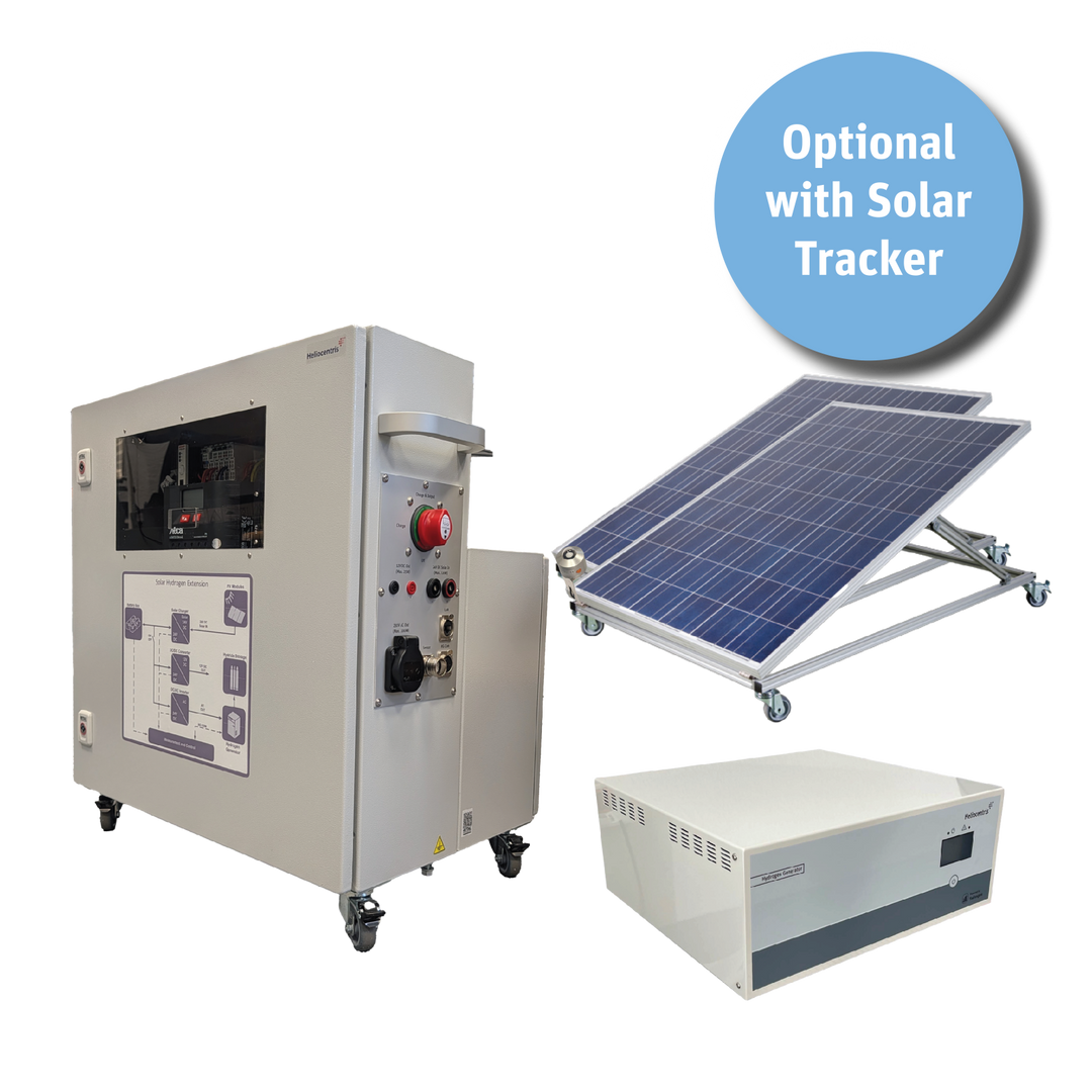 Sistema didático de hidrogénio Heliocentris para produção solar de hidrogénio