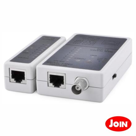 Testador De Cabos Rede Bnc/Rj45 Join - NOVEDUC Equipamento Laboratório e Formação Profissional