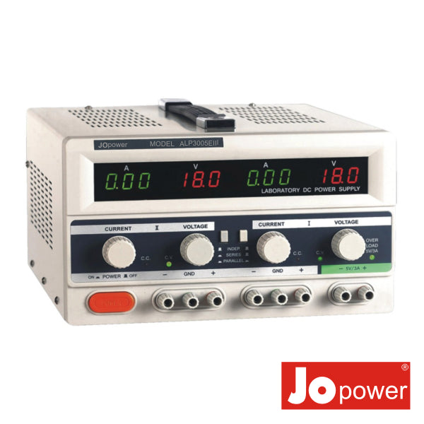 Fonte De Alimentação Digital Dupla 030V / 05A + 5V 3A - NOVEDUC Equipamento Laboratório e Formação Profissional
