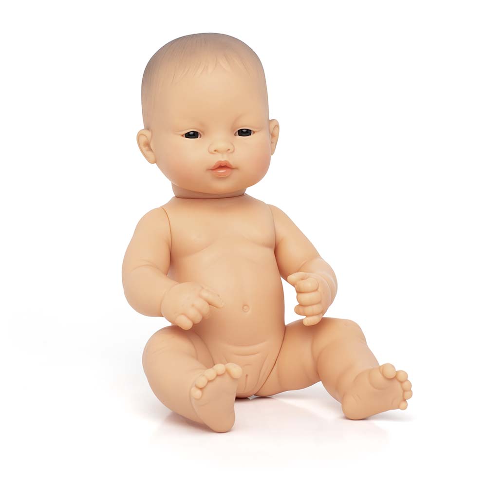 Boneca Bebé Asiática 32cm (Enviado em Saco e sem Roupa Interior) - NOVEDUC Equipamento Laboratório e Formação Profissional