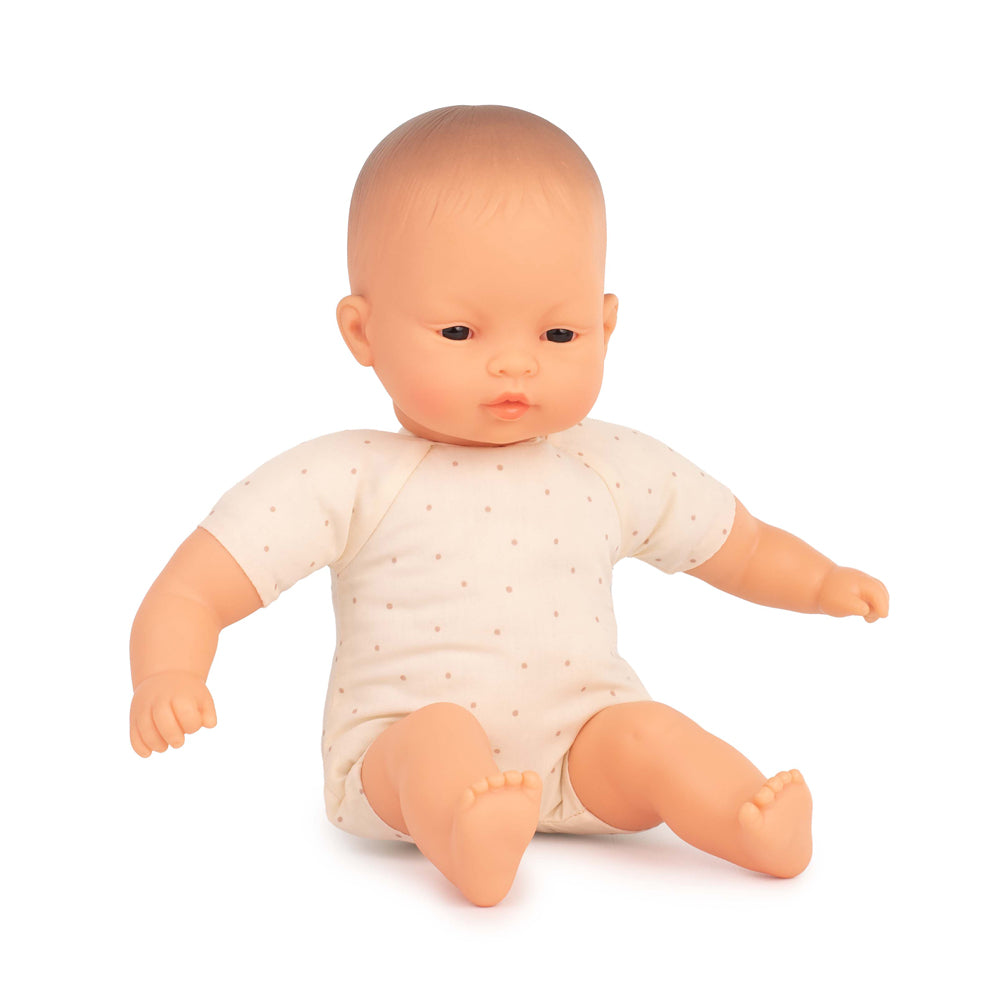 Boneca Bebé Asiática Corpo Macio 32cm (Enviado em Saco) - NOVEDUC Equipamento Laboratório e Formação Profissional